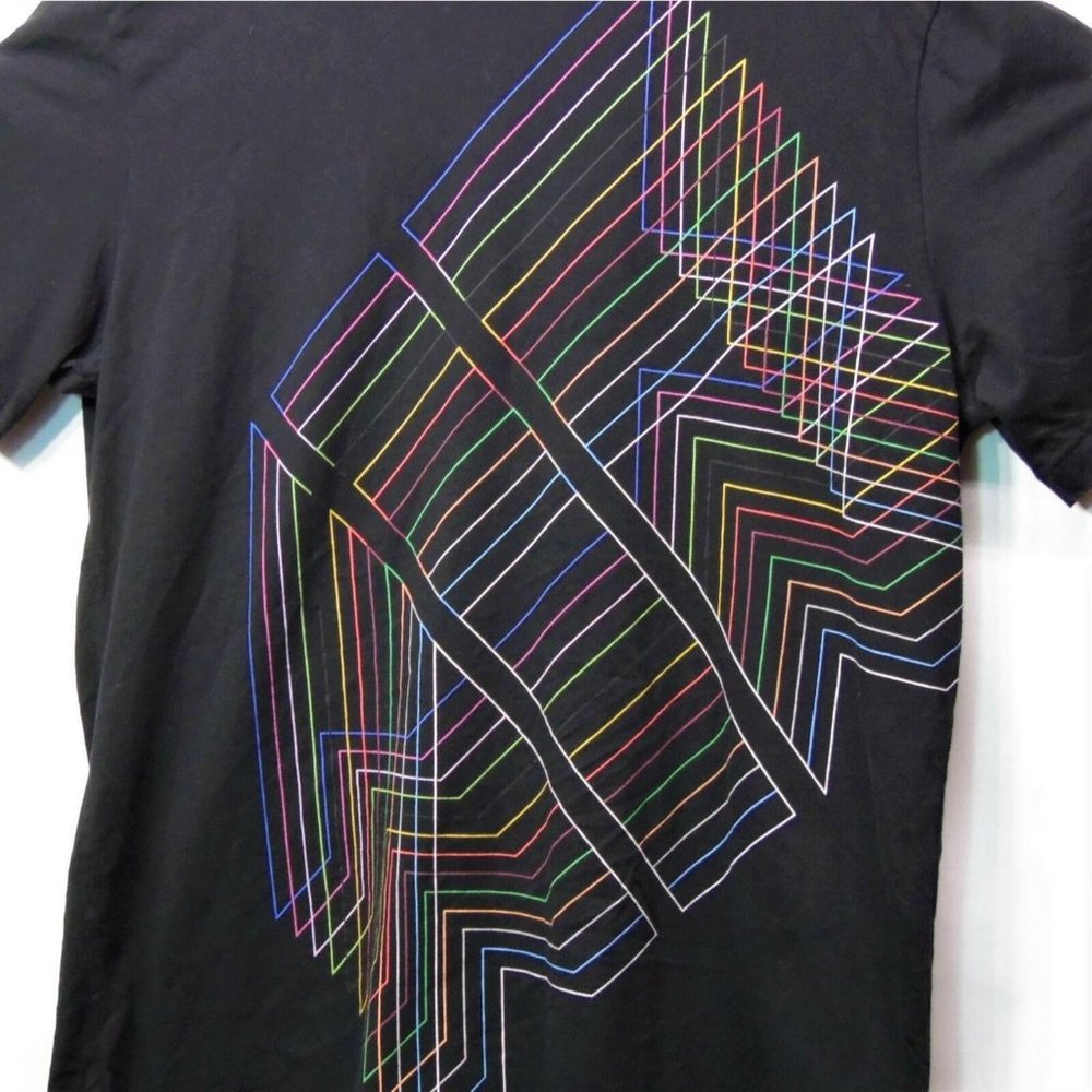 Rare Nike Air Graphic Mens T Shirt Abstract Size XLarge Word Line Art  Black